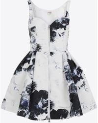 Alexander McQueen - Sleeveless Floral Mini Dress - Lyst