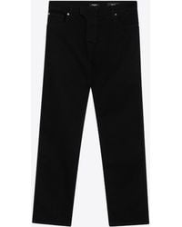 Balmain - Logo Patch Straight-Leg Jeans - Lyst