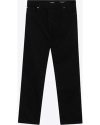 Balmain - Logo Patch Straight-Leg Jeans - Lyst