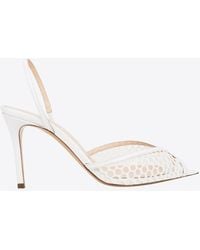 Andrea Wazen - Katy 85 Slingback Net Sandals - Lyst