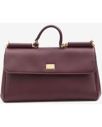Dolce & Gabbana - My Sicily Calf Leather Top Handle Bag - Lyst