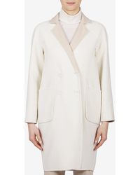 Eleventy - Double-Breasted Coat - Lyst
