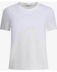 Max Mara - Nerina Logo Embroidered T-Shirt - Lyst