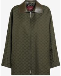 Gucci - All-Over Gg Logo Zip-Up Jacket - Lyst