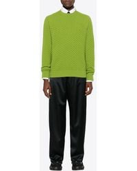 Prada - Ribbed-Knit Jumper - Lyst
