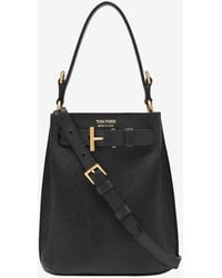Tom Ford - Audrey Mini Grain Leather Bucket Bag - Lyst