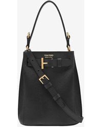 Tom Ford - Audrey Mini Grain Leather Bucket Bag - Lyst