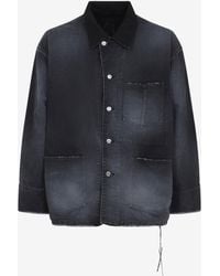 Mastermind Japan - Frayed Utility Denim Jacket - Lyst