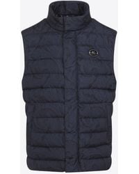 Etro - Pegaso Patch Down Vest - Lyst