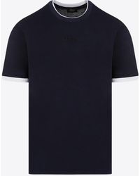 Brioni - Logo-Embroidered Layered T-Shirt - Lyst