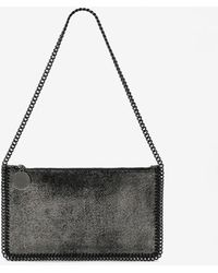 Stella McCartney - Falabella Metallic Faux Leather Chain Shoulder Bag - Lyst