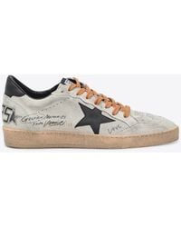 Golden Goose - Ball Star Suede Low-Top Sneakers - Lyst