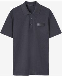 Versace - Logo Patch Polo T-Shirt - Lyst