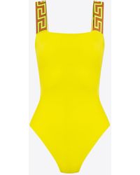Versace - Greca-Straps One-Piece Swimsuit - Lyst
