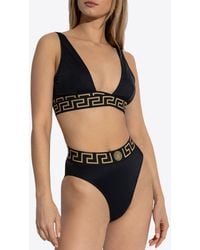 Versace - Logo-Waistband Bikini Briefs - Lyst