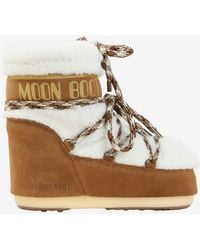 Moon Boot - Icon Low Shearling Snow Boots - Lyst
