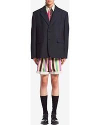 Prada - Single-Breasted Wool Blazer - Lyst