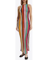 Missoni - Striped Lurex Knit Maxi Dress - Lyst