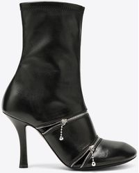 Burberry - 100 Decorative-Zip Ankle Boots - Lyst