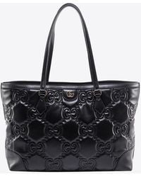 Gucci - Medium Gg Quilted Leather Top Handle Bag - Lyst