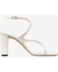 Jimmy Choo - Azie 85 Nappa Leather Sandals - Lyst