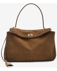 Balenciaga - Medium Rodeo Suede Shoulder Bag - Lyst