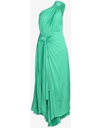 Acler - Illoura Pleated One-Shoulder Midi Dress - Lyst