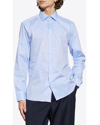 Etro - Logo Embroidered Long-Sleeved Shirt - Lyst