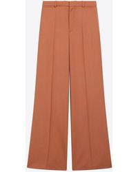 Chloé - Flared Tailored Wool Pants - Lyst