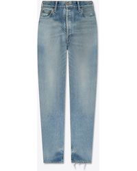 Saint Laurent - Distressed High-Waist Jeans - Lyst