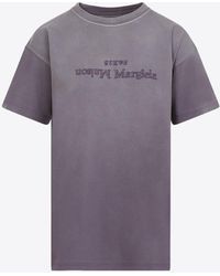 Maison Margiela - Logo Short-Sleeved T-Shirt - Lyst