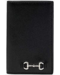 Gucci - Horsebit Leather Long Cardholder - Lyst