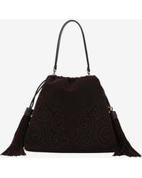Etro - Medium Kalispera Suede Shoulder Bag - Lyst