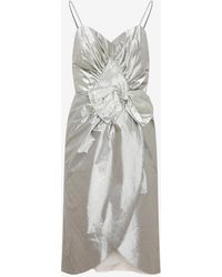 Maison Margiela - Sleeveless Midi Dress With Bow - Lyst