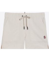 Moncler - Logo Patch Mini Shorts - Lyst