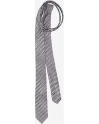 Prada - Printed Silk Tie - Lyst