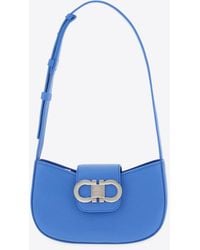 Ferragamo - Mini Gabry Double Gancini Leather Shoulder Bag - Lyst