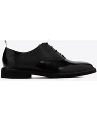 Thom Browne - Saddle Lace-Up Shoes - Lyst