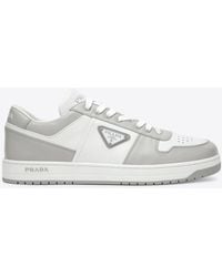 Prada - Downtown Low-Top Leather Sneakers - Lyst