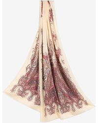 Etro - Floral Paisley Print Rectangular Scarf - Lyst