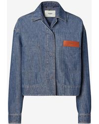 Fendi - Chambray Denim Jacket - Lyst