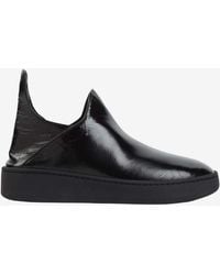 Phoebe Philo - Asymmetric Leather Slip-On Sneakers - Lyst