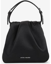 AMINA MUADDI - Vittoria Crystal-Embellished Top Handle Bag - Lyst