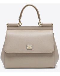 Dolce & Gabbana - Medium Sicily Leather Top Handle Bag - Lyst