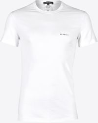 Versace - Logo Crewneck Short-Sleeved T-Shirt - Lyst