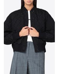 Jil Sander - Quilted Short Bomber Jacket - Lyst