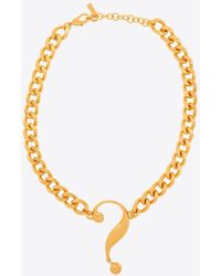 Moschino - Question Mark Shaped Necklace - Lyst