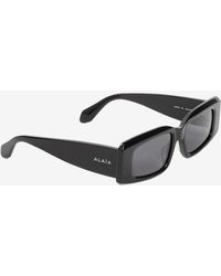 Alaïa - Rectangular Acetate Sunglasses - Lyst