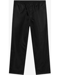 Prada - Triangle Logo Straight-Leg Pants - Lyst