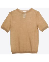 Acne Studios - Sheer Knit Wool-Blend T-Shirt - Lyst